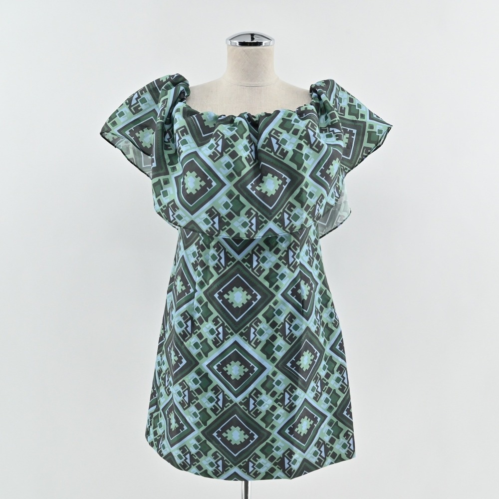 Baum und Pferdgarten‎ Alice Mini Dress Womens Size 6 Ruffle Off The Shoulder